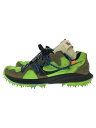 【中古】NIKE◆OFF-WHITE/ZOOM TERRA KIGER 5/ OW/グリーン/24.5cm/GRN/CD8179-300【シューズ】(4)