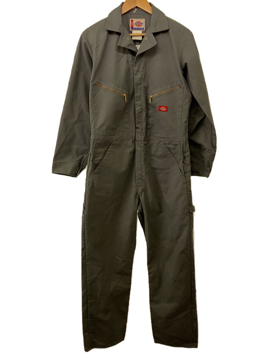 【中古】DICKIES◆オールインワン/34/ポリエステル/GRY【メンズウェア】