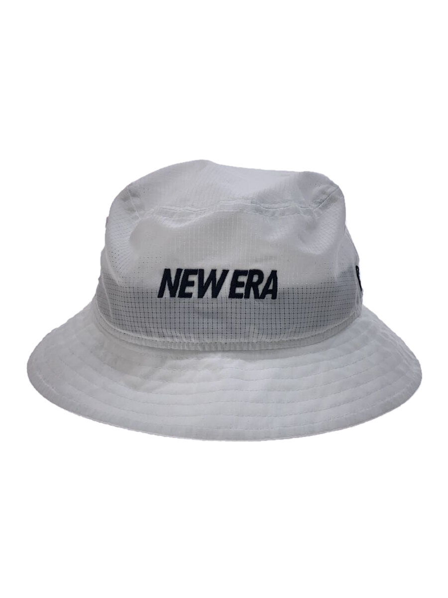 【中古】NEW ERA◆ハット/--/WHT/無地/メンズ【服飾雑貨他】