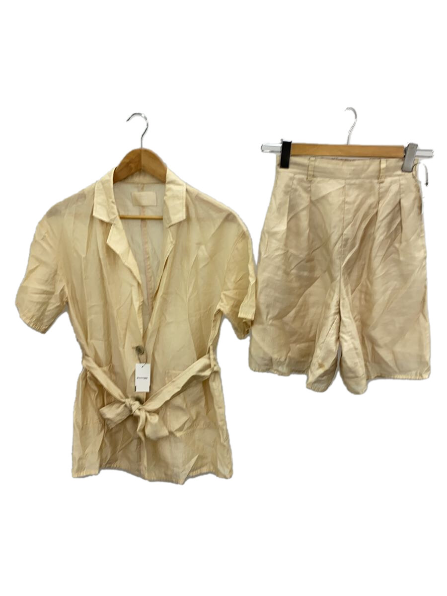 【中古】AMERI◆MEDI RELAX JACKET SETUP/S/半袖シャツ/ハーフパンツ/IVO/02110540720【レディースウェア】