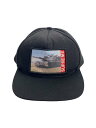 【中古】Supreme◆キャップ/FREE/ポリエステル/BLK/メンズ【服飾雑貨他】