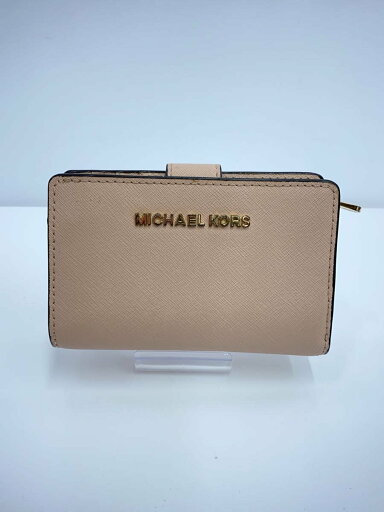 【中古】MICHAEL KORS◆2つ折り財布/レザー/PNK/レディース/35F7GTVF2L【服飾雑貨他】 【中古】MICHAEL KORS◆2つ折り財布/レザー/PNK/レディース/35F7GTVF2L【服飾雑貨他】