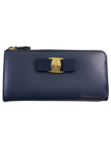 【中古】Salvatore Ferragamo◆長財布/レザー/BLU/無地/レディース/XEF0899-031【服飾雑貨他】 【中古】Salvatore Ferragamo◆長財布/レザー/BLU/無地/レディース/XEF0899-031【服飾雑貨他】
