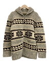 【中古】EDDIE BAUER◆カーディガン(厚手)/S/ウール/総柄【メンズウェア】(4)