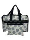 【中古】LESPORTSAC◆トートバッグ/ナイロン/WHT/ドット【バッグ】