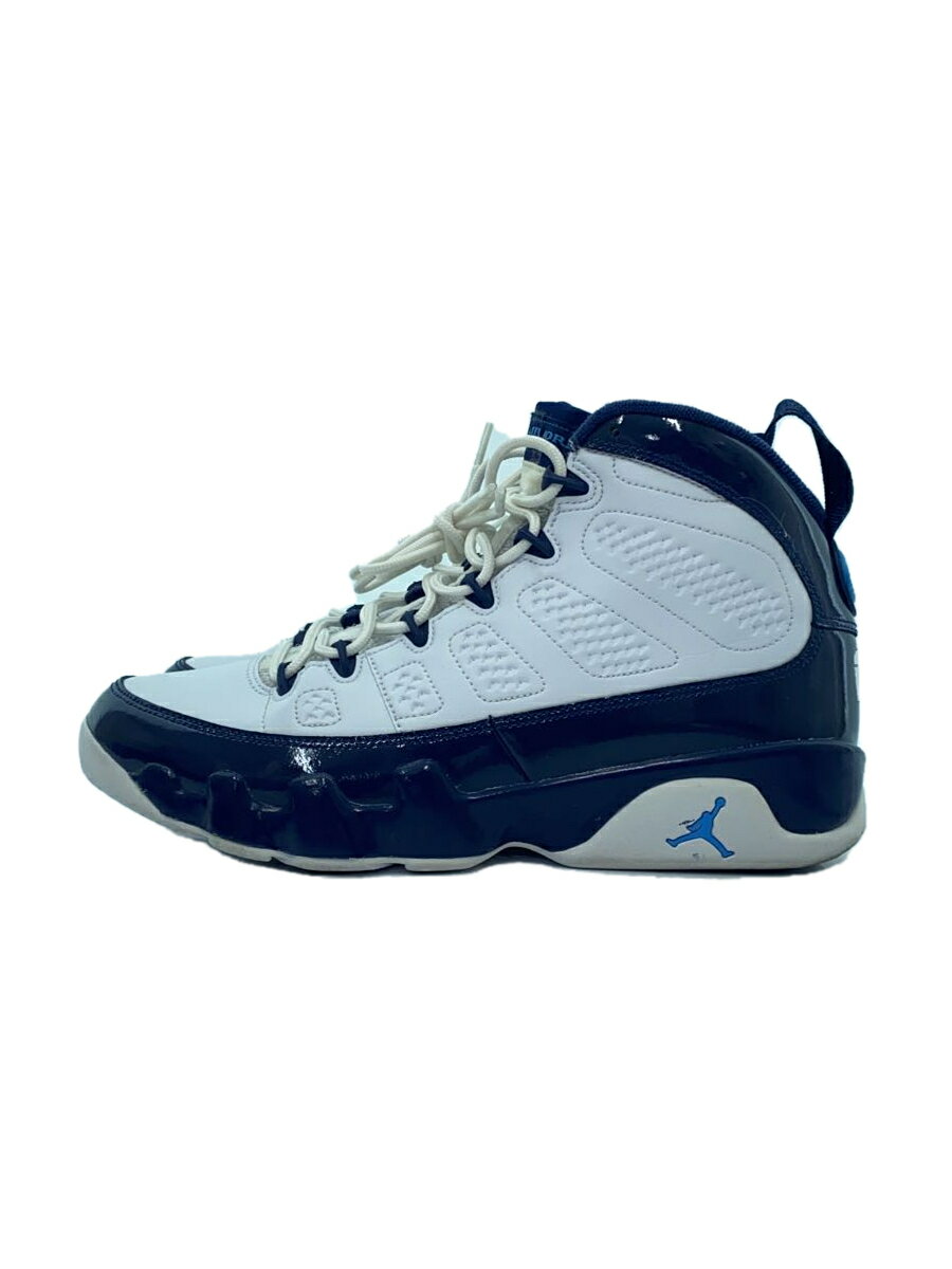 NIKE◆AIR JORDAN 9 RETRO/エアジョーダンレトロ/ホワイト/302370-145/26.5cm/WHT