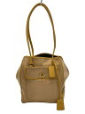 【中古】COACH◆ショルダーバッグ/キャンバス/BEG【バッグ】