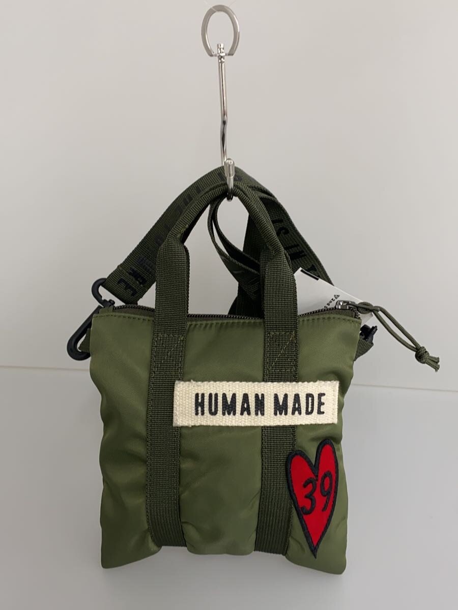 HUMAN MADEヒューマンメイド ミリタリーグリーンショルダートートバッグ HUMAN MADEヒューマンメイド ミリタリーグリーンショルダートート
