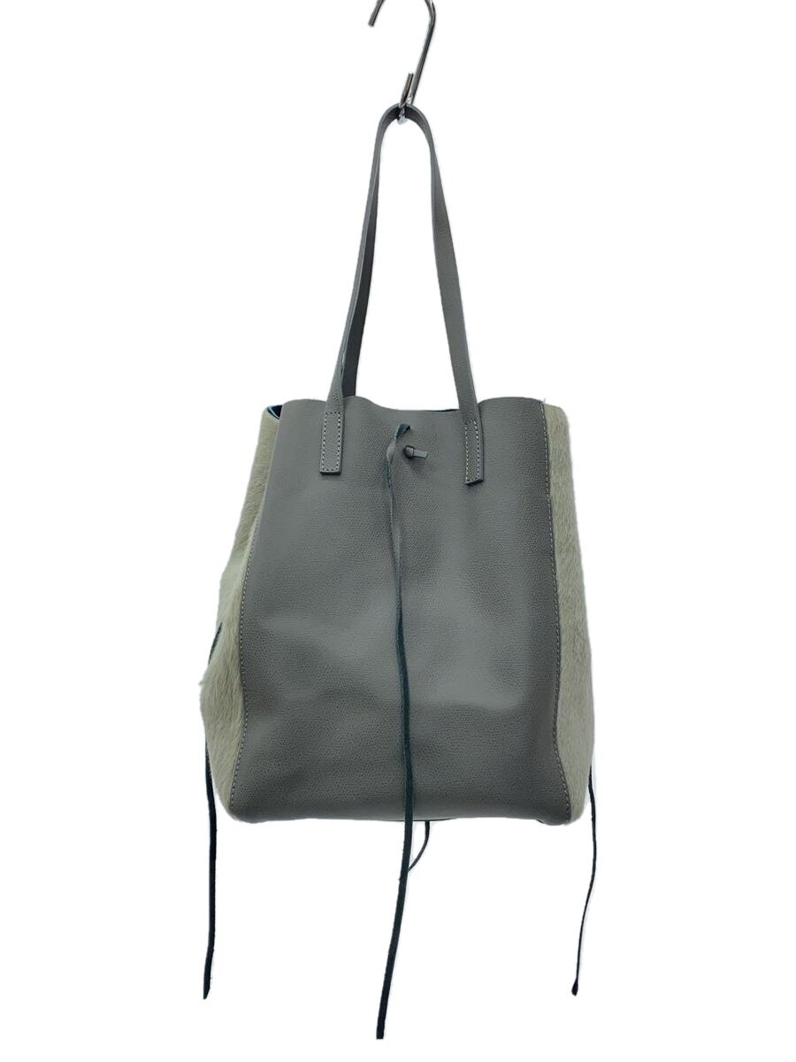 【中古】MAURIZIO TAIUTI◆ハンドバッグ/--/GRY/無地【バッグ】
