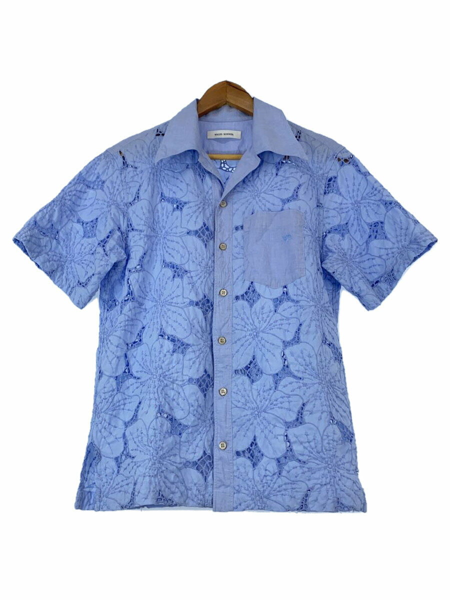 【中古】WALES BONNER◆24SS/Highlife Bowling Shirt/ハイライフボーリングシャツ/花柄レース/48【メンズウェア】