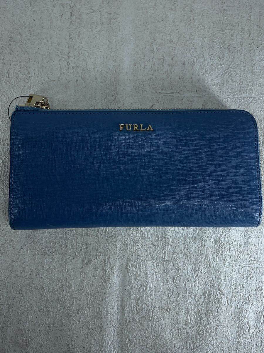 【中古】FURLA◆長財布/--/BLU/レディース【服飾雑貨他】