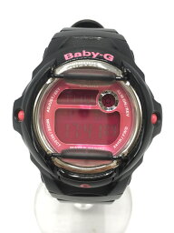 【中古】CASIO◆クォーツ腕時計・Baby-G/デジタル/ピンク/ブラック【服飾雑貨他】