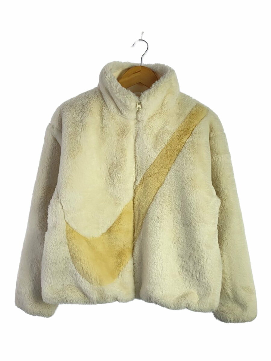 【中古】NIKE◆フリースジャケット/XS/ポリエステル/BEG/DO3791-110【レディースウェア】