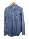 【中古】ROEBUCKS◆Sears/50~60s/デニムウエスタンシャツ/--/デニム/IDG/無地【メンズウェア】
