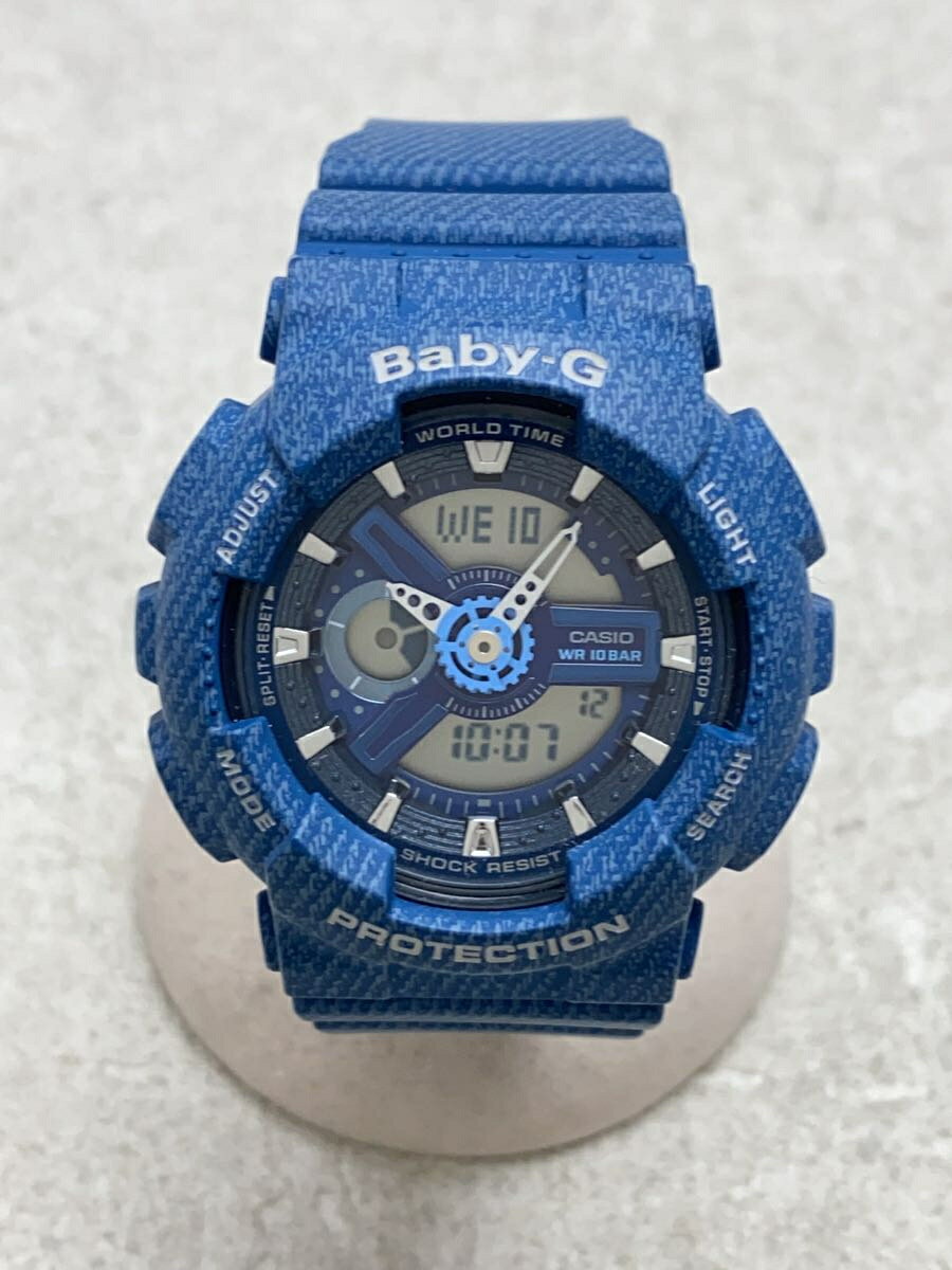 【中古】CASIO◆クォーツ腕時計/デジタル/ラバー/BA-110DC【服飾雑貨他】