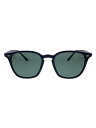 【中古】Ray-Ban◆サングラス/ウェリントン/プラスチック/BLK/GRN/メンズ/RB4258-F【服飾雑貨他】