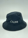 【中古】CELINE◆バケットハット/L/コットン/BLK/メンズ/2AUO4968P.38UB【服飾雑貨他】