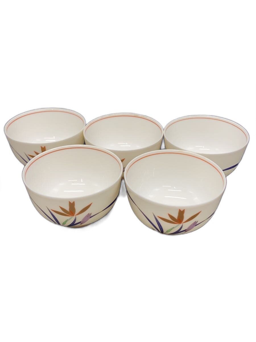 【中古】香蘭社◆湯呑/5点セット/WHT【キッチン用品】