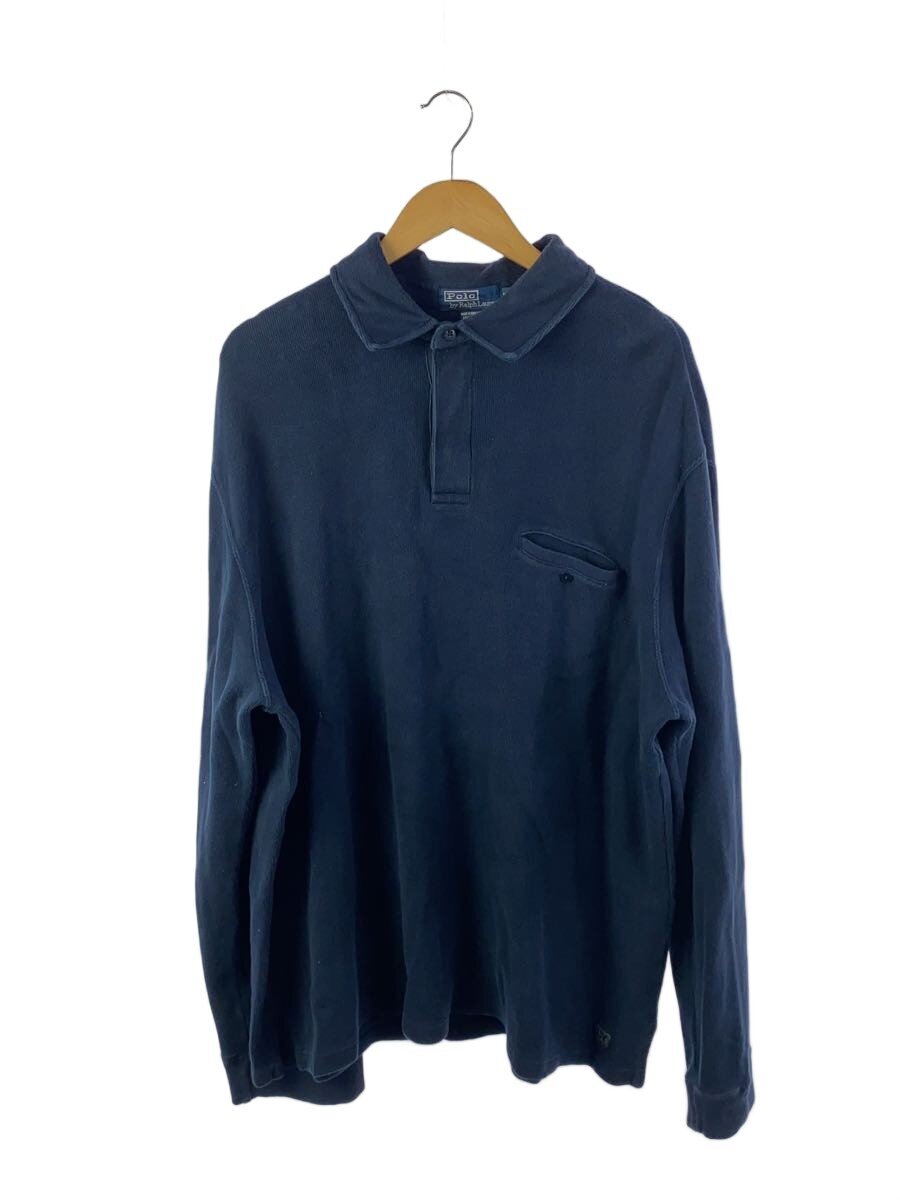 【中古】POLO RALPH LAUREN◆90S/ポロスウェット/XXL/コットン/NVY【メンズウェア】