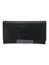 【中古】GUCCI◆長財布/ブラック/メンズ/449396・52098