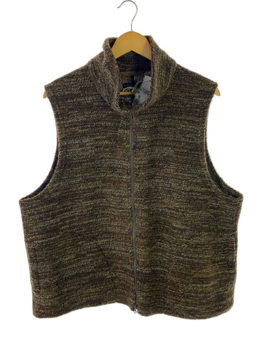 【中古】Engineered Garments◆23AW/High Mock Knit Vest/ニットベスト/L/ウール/ブラウン/NQ096【メンズウェア】 1