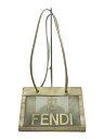 【中古】FENDI◆トートバッグ/--/BEG/無地【バッグ】