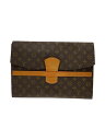 【中古】LOUIS VUITTON◆クラッチバッグ/--/BRW/総柄【バッグ】