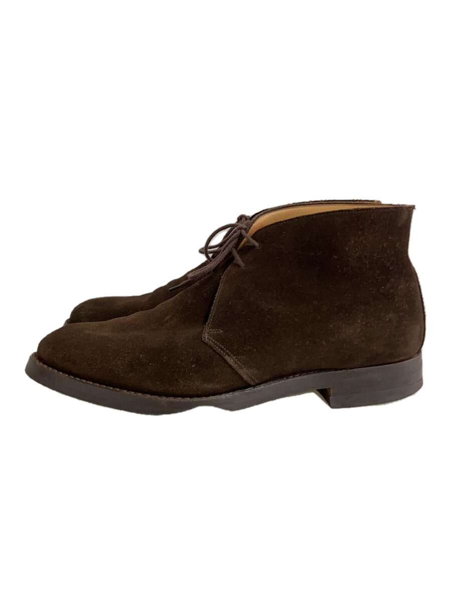 【中古】CROCKETT&JONES◆チャッカブーツ/--/BRW/スウェード/21645//【シューズ】