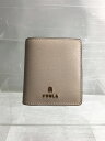 【中古】FURLA◆財布/レザー/BEG/レデ