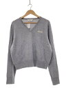 【中古】COACH◆ニット・セーター(薄手)/L/ウール/GRY/CV469【レディースウェア】