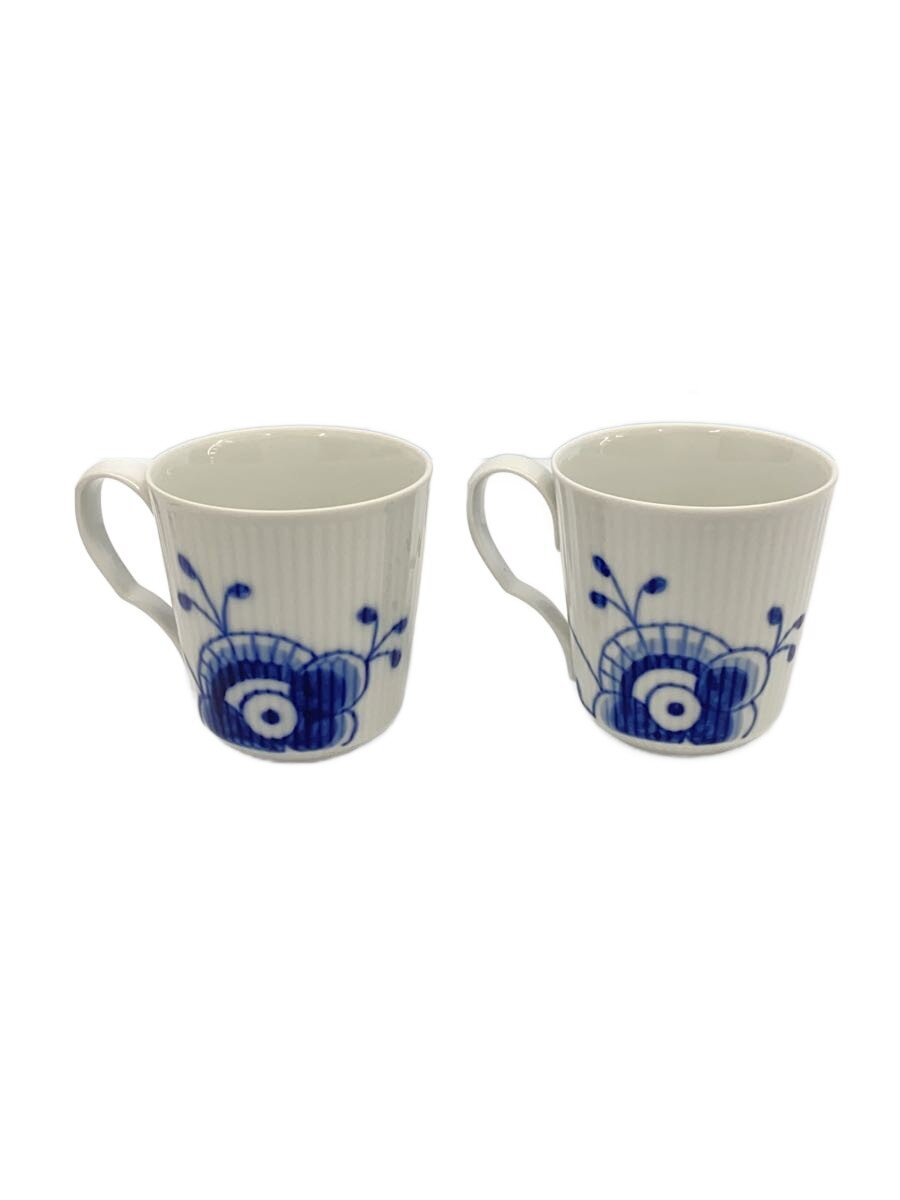【中古】ROYAL COPENHAGEN◆カップ/ブルーフルーテット/マグカップ2客【キッチン用品】