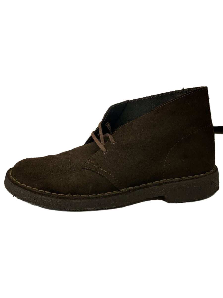 【中古】Clarks◆デザートブーツ/US9/BRW/スウェード【シューズ】