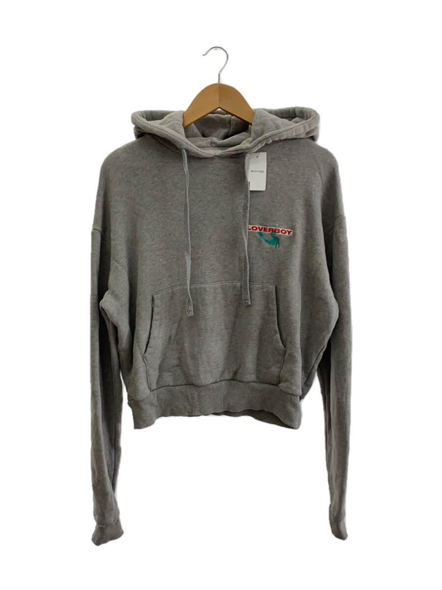 【中古】CHARLES JEFFREY LOVERBOY◆パーカー/S/コットン/GRY【メンズウェア】