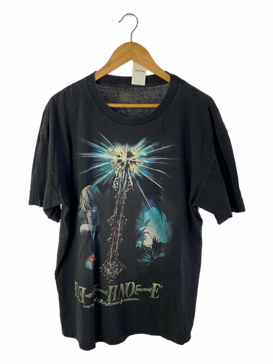 【中古】Tシャツ/XL/コットン/ブラック【メンズウェア】