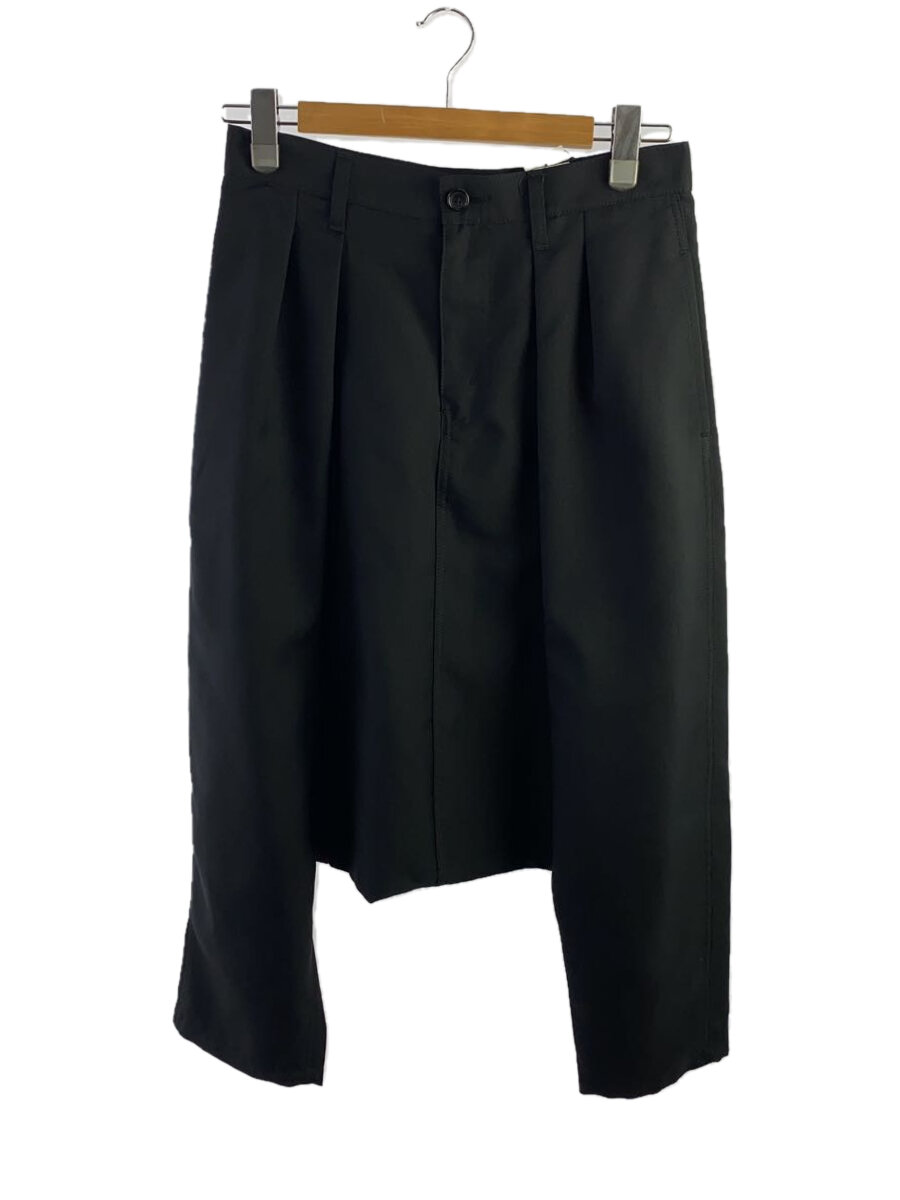 【中古】tricot COMME des GARCONS◆サルエルパンツ/M/ポリエステル/BLK/無地/TC-P103【レディースウェア】
