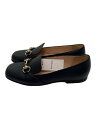 【中古】GUCCI◆ホースビット/フラットパンプス/35.5/BLK/466702【シューズ】