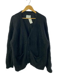 【中古】stein◆KID MOHAIR CARDIGAN/カーディガン(厚手)/M/モヘア/BLK/ST.380-1【メンズウェア】