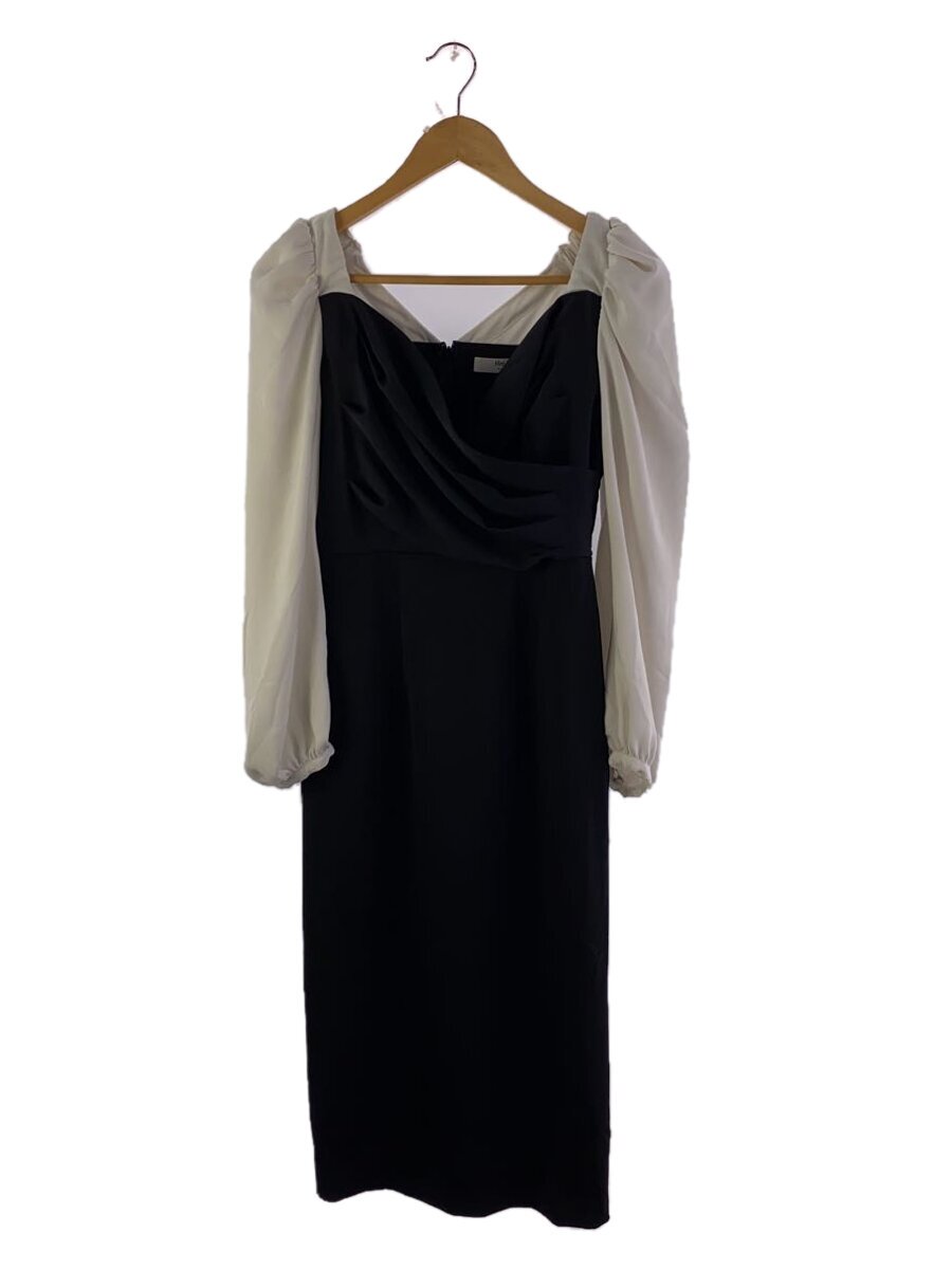 Her lip to◆Faubourg Shoulder Ribbon Dress/S/ポリエステル/BLK/1244305174