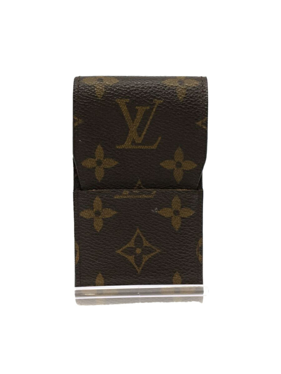 【中古】LOUIS VUITTON◆エテュイ・シガレット_モノグラム_BRW/PVC/BRW/総柄/メンズ【服飾雑貨他】 1