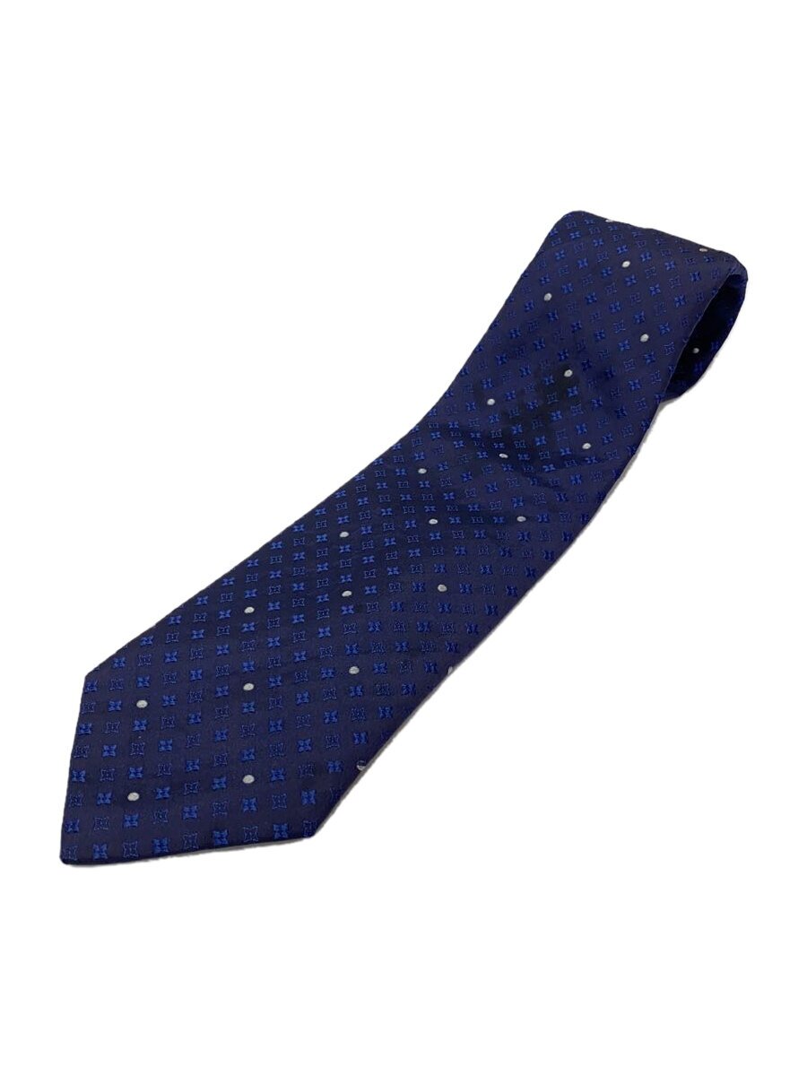 【中古】LOUIS VUITTON◆ネクタイ/シルク/BLU/ドット/メンズ【服飾雑貨他】