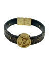 【中古】LOUIS VUITTON◆バングル/レザー/BRW/レディース/M6173F【服飾雑貨他】