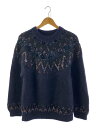 【中古】Coohem◆ニット・セーター(厚手)/L/モヘア/ネイビー/90-194-010【レディースウェア】