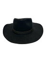 【中古】AKUBRA/ハット/--/BLK/無地/メンズ【服飾雑貨他】