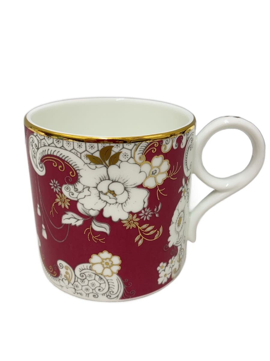 【中古】WEDGWOOD◆マグカップ/ARCHIVE MUG/LARGE/RED/PINK ROCOCO【キッチン用品】
