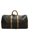 【中古】LOUIS VUITTON◆キーポル55_モノグラムキャンバス/M41424/ボストンバッグ/レザー/ブラウン/総柄【バッグ】