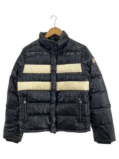 【中古】MONCLER◆汚れ有/使用感有/ダウンジャケット/2/ナイロン/BLK/Z7H0419【メンズウェア】 【中古】MONCLER◆汚れ有/使用感有/ダウンジャケット/2/ナイロン/BLK/Z7H0419【メンズウェア】