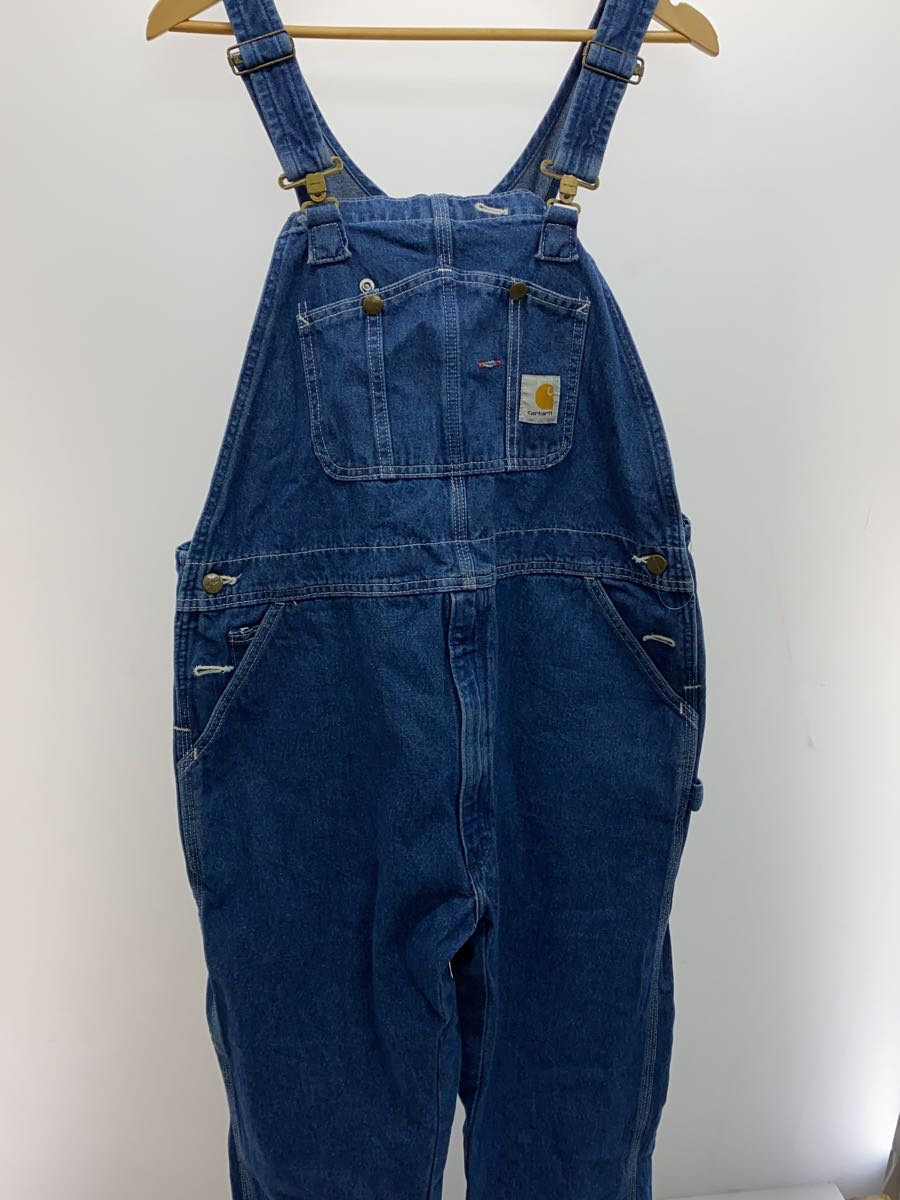 【中古】Carhartt◆WASHED DENIM BIB OVERALL/オーバーオール/40/コットン/IDG/無地/R07 DST【メンズウェア】