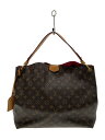 【中古】LOUIS VUITTON◆グレースフルPM_モノグラム・キャンバス_BRW_ベージュ/PV ...