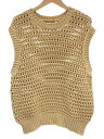 【中古】SAGENATION◆ニットベスト(厚手)/M/コットン/IVO/S048/HATCHI VEST【メンズウェア】