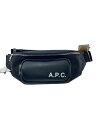 【中古】A.P.C.◆ウエストバッグ/フェイクレザー/BLK/無地/24242-1-02819【バッグ】(4)